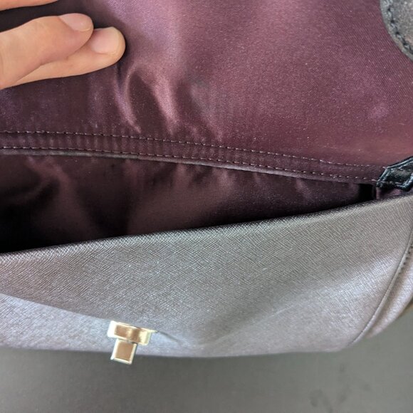 Preowned 25162 Coach Madeline Quartz/Black East/West Satchel Bag - Picture 8 of 11